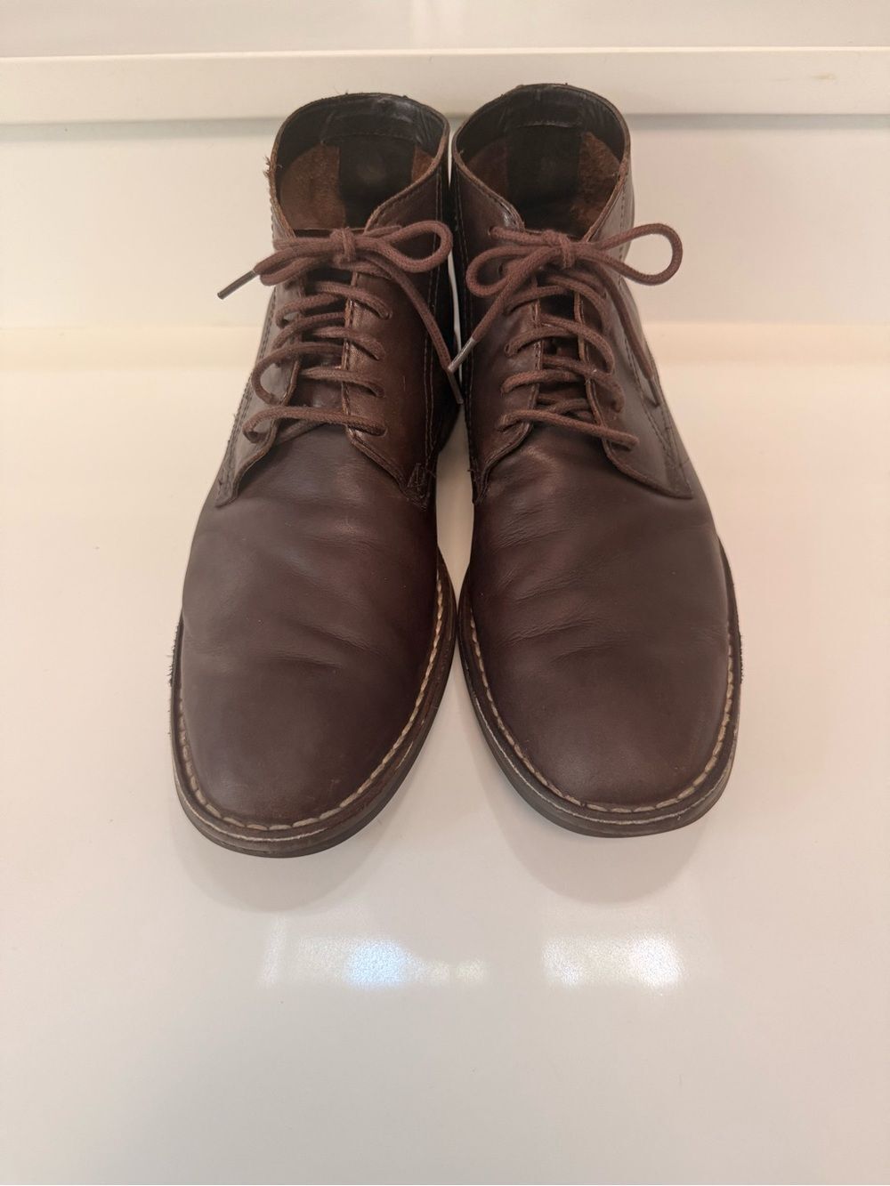 Cole Haan Brown Leather Chukka Boots